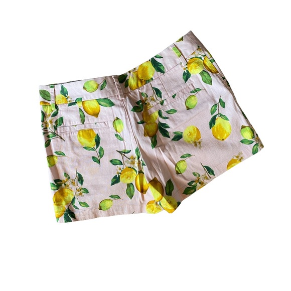 Cynthia Rowley Light Pink Lemon Pattern Shorts Size 6 - Picture 2 of 4